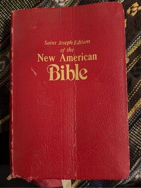 American Catholic Bible 1970 Illustrated / Saint Joseph Medium Size Edition Used